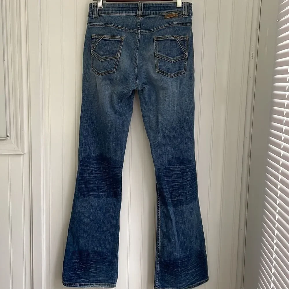 Buffalo David Bitton Rox-X women’s jeans faded distressed bootcut‎ Y2K size 28
